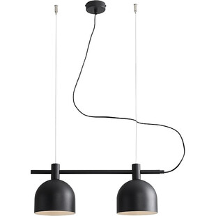 Lampa wisząca podwójna skandynawska Beryl 52 czarna marki Aldex