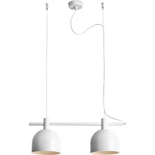 Lampa wisząca podwójna skandynawska Beryl 52 biała marki Aldex