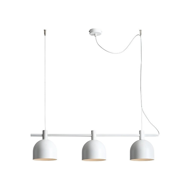 Lampa wisząca potrójna skandynawska Beryl 83 biała marki Aldex