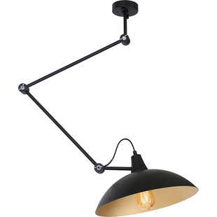 Lampa sufitowa na wysięgniku Melos 36 czarno-złota marki Aldex