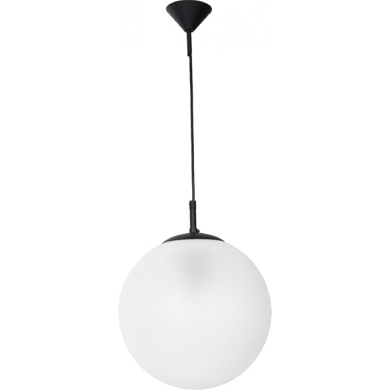 Lampa wisząca szklana kula Globus 30 biały mat marki Aldex