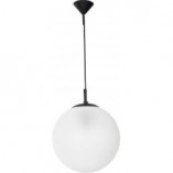 Lampa wisząca szklana kula Globus 30 biały mat marki Aldex