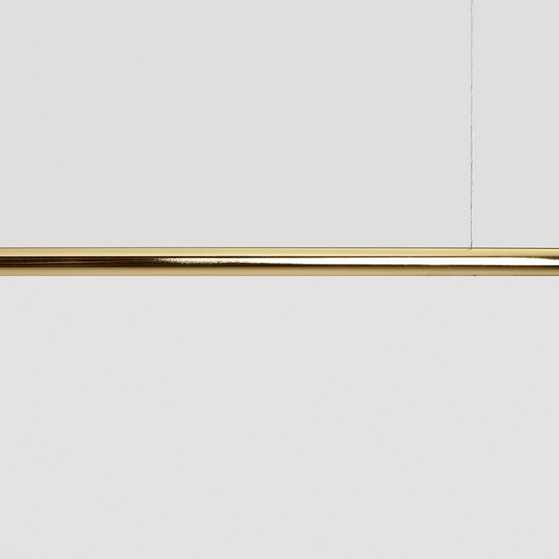 Lampa wisząca 2 szklane kule Pure Gold 150 biało-złota marki Aldex