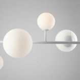 Lampa wisząca szklane kule Dione 130 biała marki Aldex