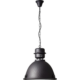 Lampa wisząca industrialna z łańcuchem Kiki 48 czarna marki Brilliant