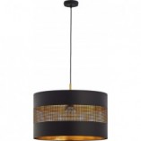 Lampa wisząca okrągła ażurowa Tago 50 czarno-złota marki TK Lighting