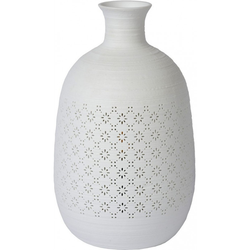 Lampa porcelanowa stołowa Tiesse 15 biała marki Lucide
