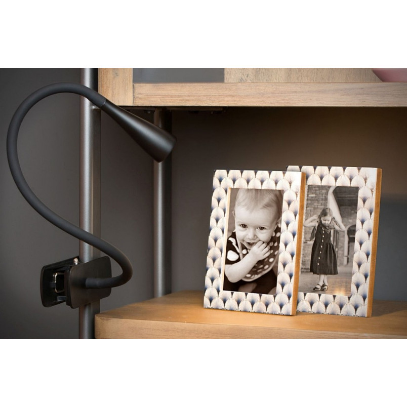 Lampka biurkowa z klipsem Zozy LED czarna marki Lucide
