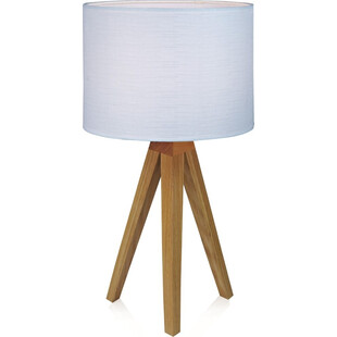 Lampa stołowa trójnóg drewniany z abażurem Kullen 22 Dąb Biała marki Markslojd