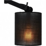 Lampa sufitowa na wysięgniku z abażurem Tampa czarna marki Lucide