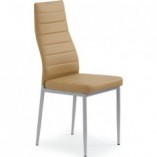 Krzesło z ekoskóry K70 jasno brązowe marki Halmar