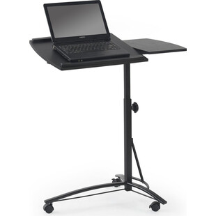 Biurko/stolik na laptopa na kółkach B14 czarny marki Halmar