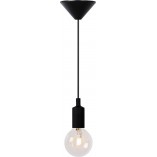 Lampa wisząca "żarówka" na kablu Fix Czarna marki Lucide