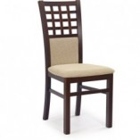 Krzesło drewniane tapicerowane GERARD3 ciemny orzech marki Halmar