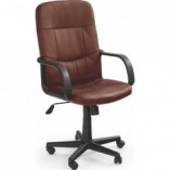 Fotel biurowy pracowniczy DENZEL ciemno brązowy marki Halmar