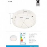Plafon zewnętrzny okrągły Luna LED 22 Biały marki Markslojd