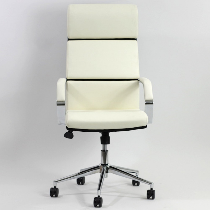 Fotel gabinetowy COSTA biało-czarny marki Halmar