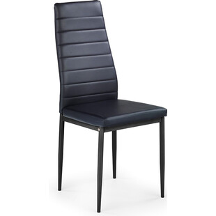 Krzesło z ekoskóry K70 czarne marki Halmar