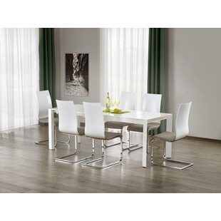Nowoczesny Stół rozkładany STANFORD XL 130x80 biały marki Halmar