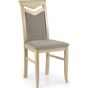 Krzesło drewniane tapicerowane CITRONE dąb sonoma marki Halmar
