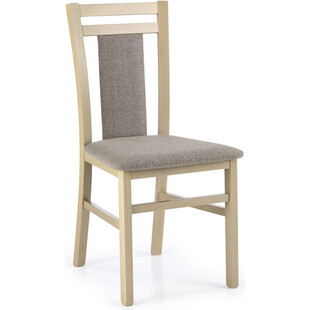 Krzesło drewniane tapicerowane HUBERT8 dąb sonoma marki Halmar
