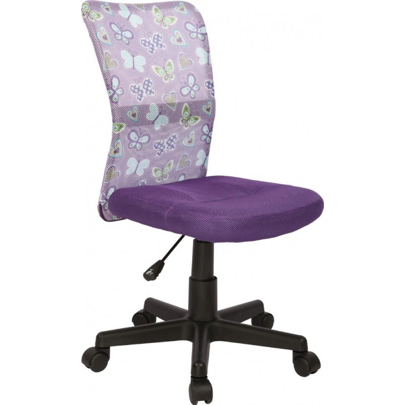 Fotel młodzieżowy do biurka DINGO fioletowy marki Halmar