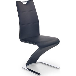 Krzesło nowoczesne z ekoskóry K188 czarne marki Halmar