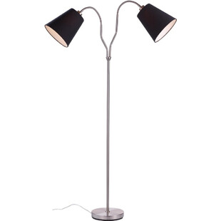 Lampa podłogowa z abażurami Modena Stalowa/Czarna marki Markslojd