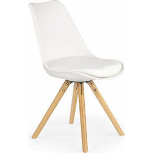 Krzesło skandynawskie z poduszką K201 białe marki Halmar