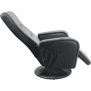 Fotel recliner z funkcją masażu i podgrzewania PULSAR czarny marki Halmar