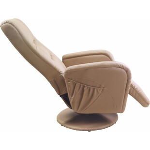 Fotel recliner z funkcją masażu i podgrzewania PULSAR beżowy marki Halmar