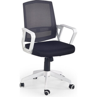 Fotel biurowy z siatki ASCOT czarny/popiel/biały marki Halmar