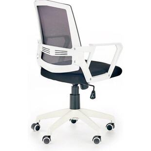 Fotel biurowy z siatki ASCOT czarny/popiel/biały marki Halmar