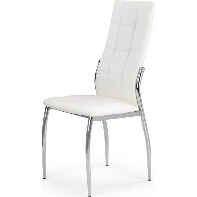 Krzesło pikowane z ekoskóry K209 białe marki Halmar