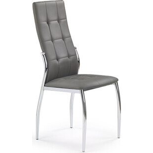 Krzesło pikowane z ekoskóry K209 popielate marki Halmar