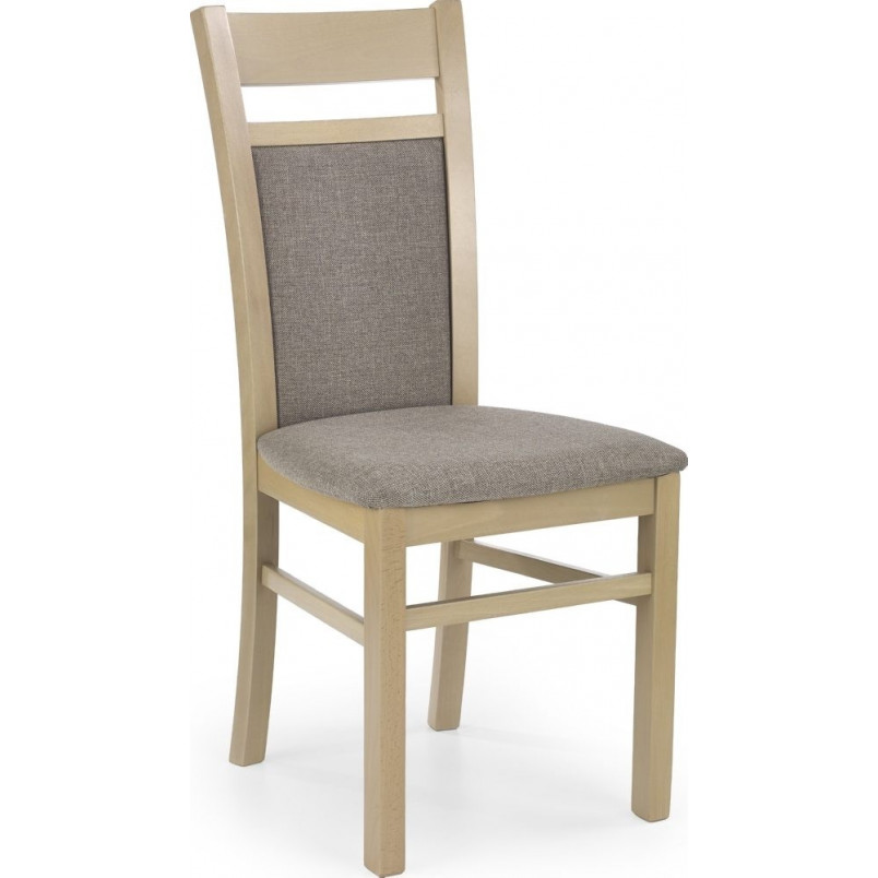 Krzesło drewniane tapicerowane GERARD2 dąb sonoma marki Halmar
