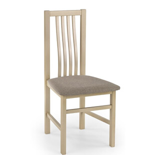 Krzesło drewniane tapicerowane PAWEŁ dąb sonoma marki Halmar