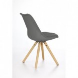Krzesło skandynawskie z poduszką K201 popiel/buk marki Halmar