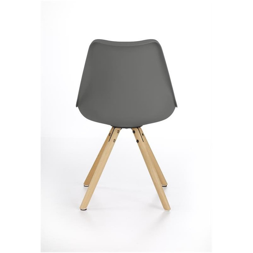 Krzesło skandynawskie z poduszką K201 popiel/buk marki Halmar