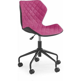 Fotel młodzieżowy do biurka MATRIX różowy marki Halmar