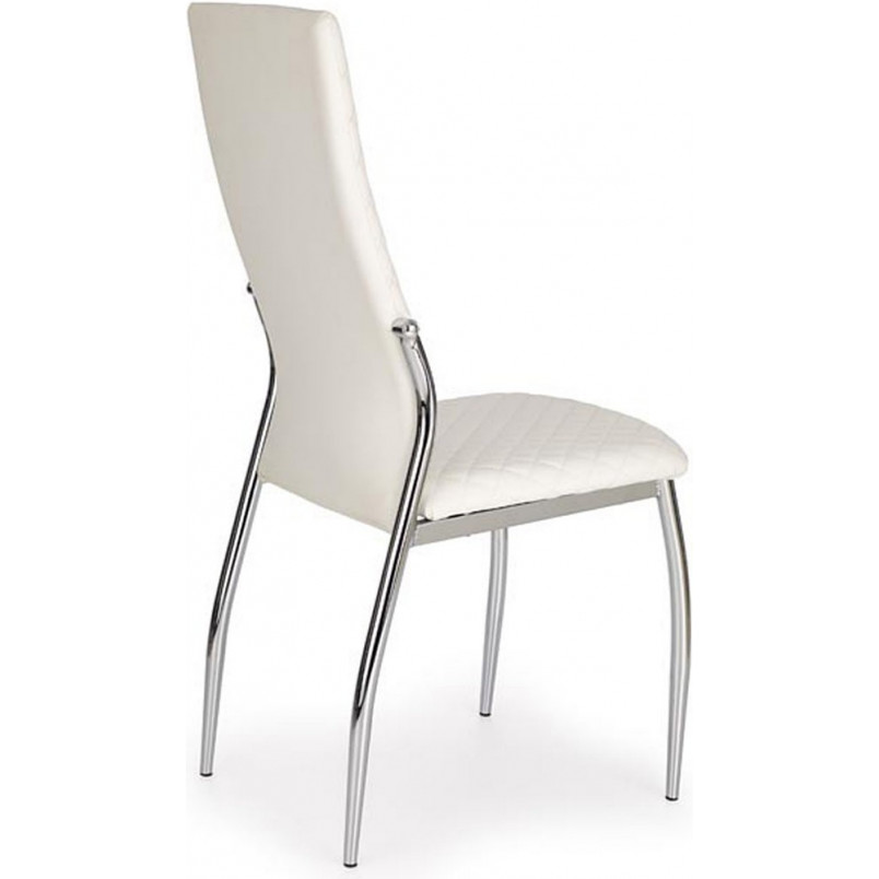 Krzesło pikowane z ekoskóry K238 białe marki Halmar