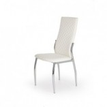 Krzesło pikowane z ekoskóry K238 białe marki Halmar