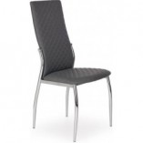 Krzesło pikowane z ekoskóry K238 popielate marki Halmar