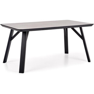 Stół prostokątny HALIFAX 160x90 jasny beton/czarny marki Halmar
