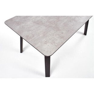 Stół prostokątny HALIFAX 160x90 jasny beton/czarny marki Halmar