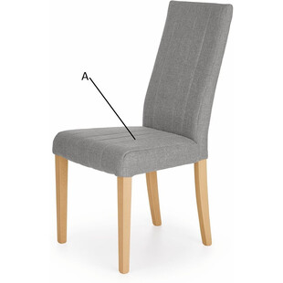 Krzesło tapicerowane klasyczne DIEGO szary/biały marki Halmar