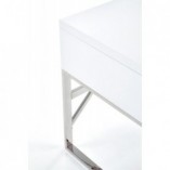 Biurko nowoczesne z szufladami B32 biały/chrom marki Halmar