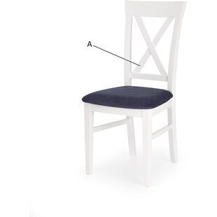 Krzesło drewniane skandynawskie BERGAMO popiel/biały marki Halmar