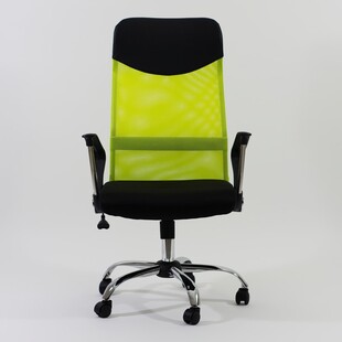 Fotel biurowy z siatki Q-025 zielony/czarny marki Signal