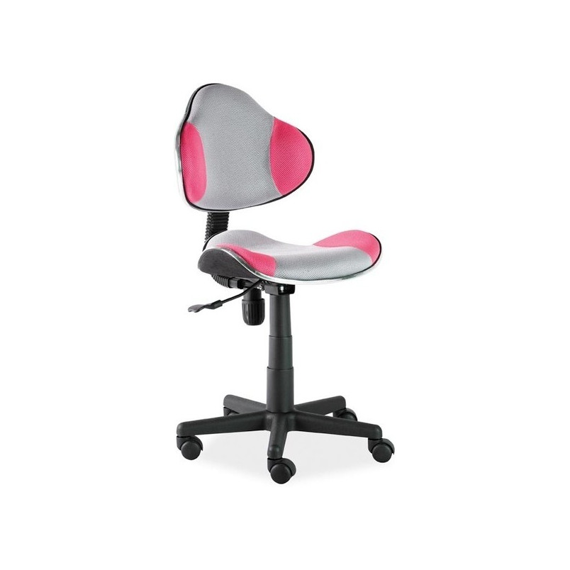 Fotel młodzieżowy do biurka Q-G2 szary/różowy marki Signal